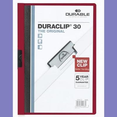Klemmap durable duraclip a4 3mm 30v aub | 25 stuks