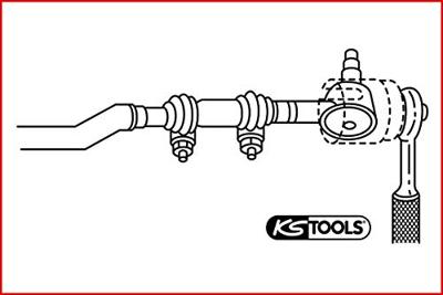 KS Tools 460.1820 NFZ spoorstangkop speciale steeksleutel, 115 mm KS Tools 460.1820 NFZ spoorstangkop speciale steeksleutel, 115 mm