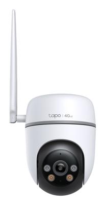 TP-Link Tapo Pan/Tilt 4G LTE-camera, 4G/bedrade aansluiting, gratis AI-detectie, FHD, geluid/lichtalarm, Starlight kleur, 360°, PoE/DC-voeding, IP66, lokale of cloudopslag (TC40GW)