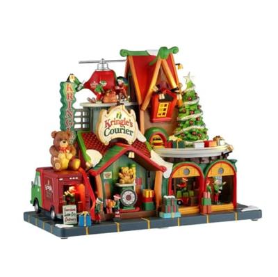 Lemax kringle&apos;s courier bewegend kersthuisje Santa&apos;s Wonderland 2025