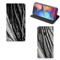 Book Wallet Case Samsung Galaxy A20e Boomschors Grijs - thumbnail