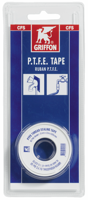 Griffon PTFE Tape Water | Blister | 12 m x 12 mm x 0,076 mm - 6304785 - thumbnail