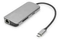 Digitus DA-70884 interface hub USB 3.2 Gen 1 (3.1 Gen 1) Type-C 5 Mbit/s Aluminium - thumbnail