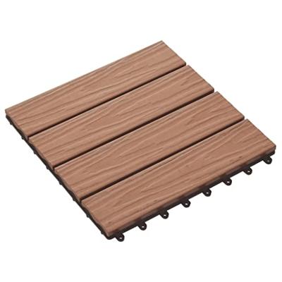 Terrastegels diep relif 30x30 cm 1 m HKC lichtbruin 11 st