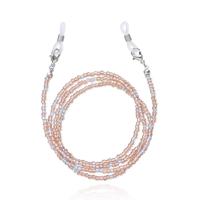 Deja Jewels Rosé Koord voor Zonnebril of Leesbril met Kraaltjes - thumbnail