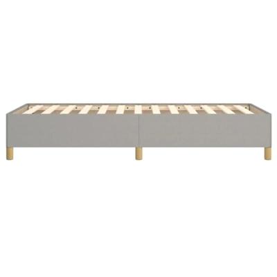 Bedframe zonder matras 100x200 cm stof lichtgrijs