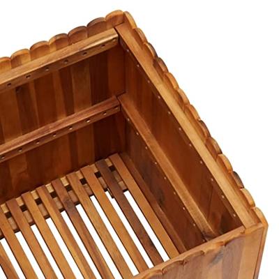 VidaXL Plantenbak verhoogd 50x50x50 cm massief acaciahout