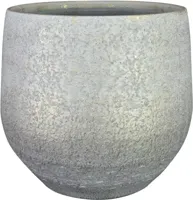 Bloempot Noor Metalic Grey Ø32cm - thumbnail