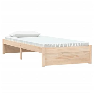 Bedframe massief hout 75x190 cm
