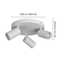 Eglo PlafondlampZigbee Telimbela-Z Ø 25cm wit - 900338 - thumbnail