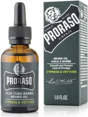 Proraso beard oil cypress & vetyver 30ml Proraso beard oil cypress & vetyver 30ml