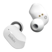 Belkin AUC001btWH SoundForm True Wireless Earbuds (Bluetooth-oordopjes voor iPhone, Samsung, Google, bedieningsknoppen, draagbaar oplaadhoesje, 24 uur luistertijd, ruisisolatie, zweetbestendig, wit),Eén maat,Kleur: wit - thumbnail