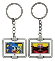 Sonic the Hedgehog Keychain - Sonic/Dr. Eggman - thumbnail