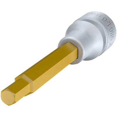 HAZET Dopsleutelbit 986L-6 · 1/2 inch (12,5 mm) vierkant hol · Binnen-zeskant-profiel · SW 6 mm