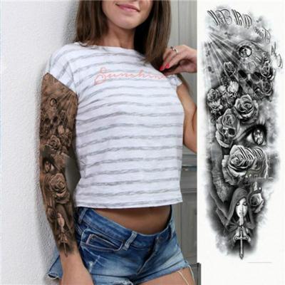 Grote arm mouw waterdichte tijdelijke tattoo sticker (TQB-002)