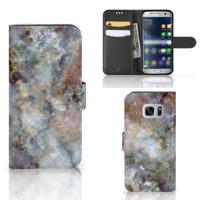 Samsung Galaxy S7 | Bookcase | Marmer Grijs - thumbnail