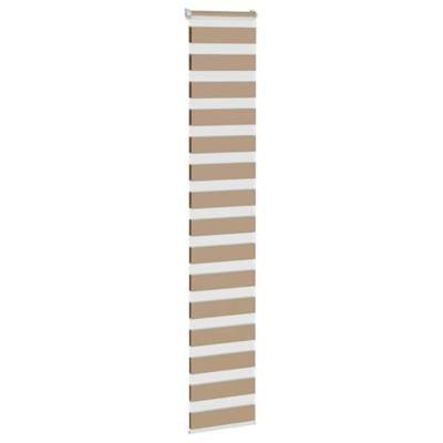 Zebra Blind 50x200 cm stofbreedte 55,9 cm polyester zandbruin