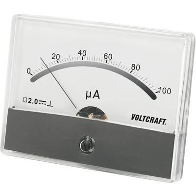 VOLTCRAFT AM-86X65/100µA AM-86X65/100µA Inbouwmeter AM-86X65/100µA/DC Draaispoel