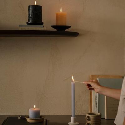 Kaars rustiek 80/110 mm zwart Spaas - Spaas Kaars rustiek 80/110 mm zwart Spaas - Spaas