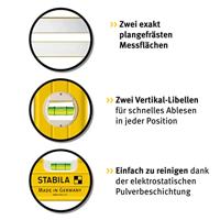 Stabila Waterpas, 196-2 LED+verlich. libel 60cm - 17392 - thumbnail