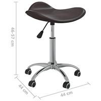 VidaXL Salonkruk kunstleer bruin - thumbnail