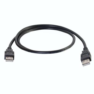 C2G /Cables to Go 28105 USB 2.0 A mannelijk naar A mannelijk kabel (1 meter, zwart)