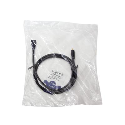 LogiLink CU0121 USB-kabel USB 2.0 USB-micro-B stekker, USB-micro-B bus 1.00 m Zwart