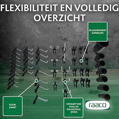 raaco 110532 Gereedschapshaak Clip mix 53 1 stuk(s)