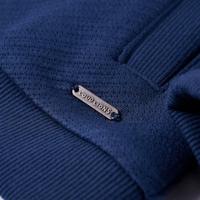 Kindervest met rits 92 marineblauw - thumbnail
