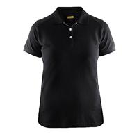 Blåkläder Dames poloshirt piqué 33901050 | Zwart | Maat XS - 7330509479537 - thumbnail