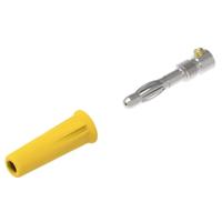 Electro PJP 1060-C-CD1-J Pluimstekker Stekker, recht Stift-Ø: 4 mm Geel 1 stuk(s) - thumbnail