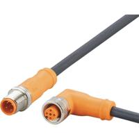 ifm Electronic EVC724 Verbindingskabel Aantal polen (sensoren): 4, 5 Stekker, recht, Bus, haaks 0.5 m 1 stuk(s) - thumbnail