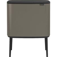 Brabantia Bo touch bin 11+23 liter platinum - thumbnail
