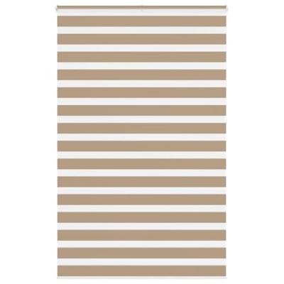 VidaXL Zebra blind 150x230 cm stofbreedte 145,9 cm polyester zandbruin VidaXL Zebra blind 150x230 cm stofbreedte 145,9 cm polyester zandbruin
