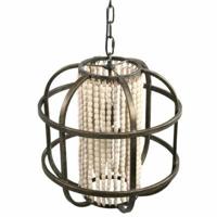 PTMD hanglamp july metaal/hout 46 cm | 2 stuks - thumbnail