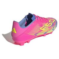 adidas F50 League Gras / Kunstgras Voetbalschoenen (MG) Roze Neongeel Blauw - thumbnail