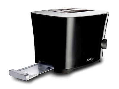 Domo Broodrooster B-Smart, voor 2 sneden brood, zwart Domo Broodrooster B-Smart, voor 2 sneden brood, zwart