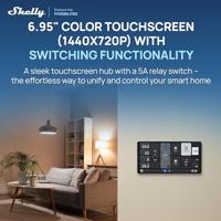 Shelly Wall Display X2i Silver Muur-touchdisplay WiFi, Bluetooth Shelly - thumbnail