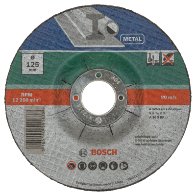 Bosch Accessoires 5-delige doorslijpschijvenset gebogen voor metaal | 125 x 2,5 mm - 2609256333 Bosch Accessoires 5-delige doorslijpschijvenset gebogen voor metaal | 125 x 2,5 mm - 2609256333