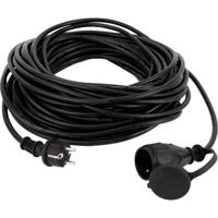 REV Verlengkabel voor buiten, waterdicht 25 m, 3680 W, H05RR-F, zwart - thumbnail