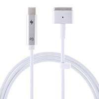 85W 5 Pin MagSafe 2 (T-Shaped) to USB-C / Type-C PD Charging Cable(White) - thumbnail