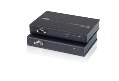 ATEN CE620-AT-G Extender (verlenging) DVI, USB, RS232, Audio-Line-out, Microfoonaansluiting Via netwerkkabel RJ45 100 m