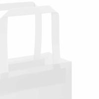 VidaXL Papieren zakken 50 st met hengsels 32x22x28 cm wit - thumbnail