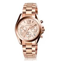 Michael Kors Dames Bradshaw mini Rosegoudkleurig chronograaf horloge MK5799 - thumbnail