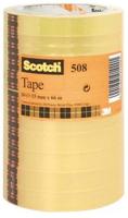Plakband scotch 508 15mmx66m transparant 10 rollen - thumbnail