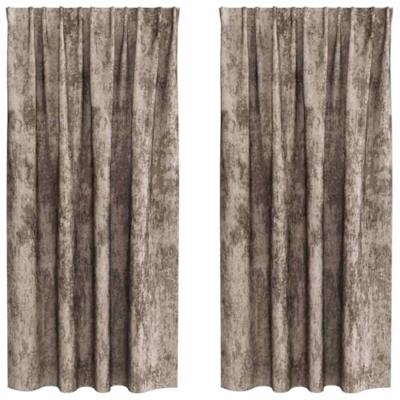 VidaXL Velvet gordijnen 2 pcs cappuccino 175 x 140 cm fluweel