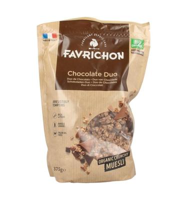 Favrichon Chocolade duo crunchy muesli 375 Gram