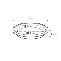 Elho universal saucer round 35 thyme green - thumbnail