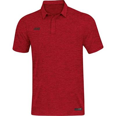JAKO 6329 Polo Premium Basics - Rood Gemeleerd - S