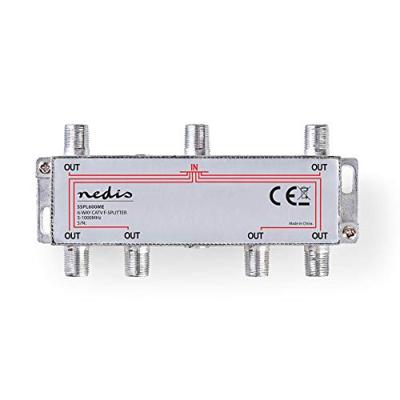 CATV F-Splitter | Max 10 dB demping | 5 - 1000 MHz | 6 uitgangen